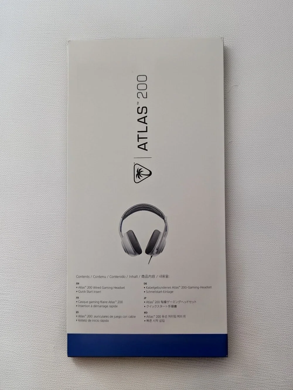 Turtle Beach Atlas 200 Wired Gaming Headset White & Blue (Official PlayStation)